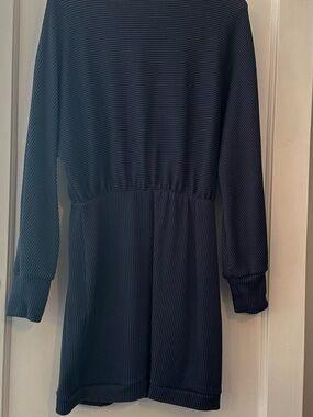 Abound Slate Ribbed Knit Dress